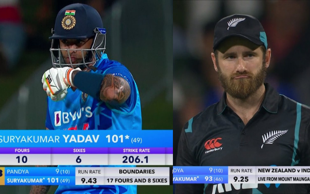 "The expression on Kane Williamson's face at times today", Twitter reacts as Kane Williamson said that he had not seen some of the shots that Suryakumar Yadav played today
