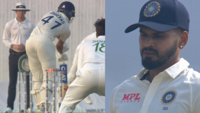 "Fortune favours the brave" - Twitter reacts after Shreyas Iyer survives after the bail remained intact despite the ball hitting the stumps