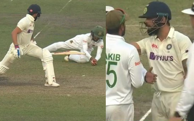 "Why was Virat Kohli refusing to walk after getting dismissed?", A Twitter user clarifies why Virat Kohli was refusing to walk when he got out in the second innnings of the 2nd Test match against Bangladesh