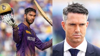 "He is a tall guy; he stands on top of the bounce because of his height", Kevin Pietersen has words of admiration for Venkatesh Iyer after his century against Mumbai Indians in IPL 2023