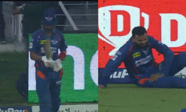 "Massive respect" - KL Rahul comes out to bat despite an injury against RCB in IPL 2023